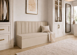 Camden Straight Fluted Banquette Seating | Clay Colourway