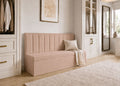 Camden Straight Fluted Banquette Seating | Rose Colourway