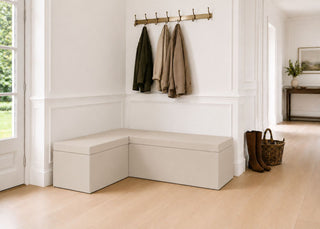 Henley L Shape Bench Seating | Left Hand in Clay Colourway