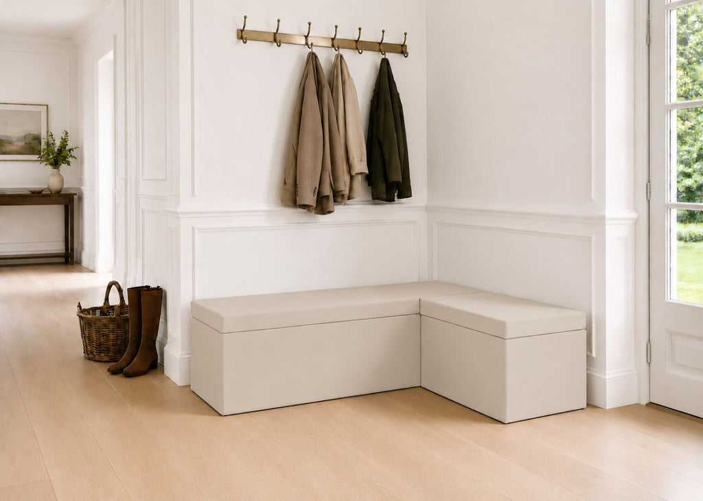 Henley L Shape Bench Seating | Right Hand in Clay Colourway