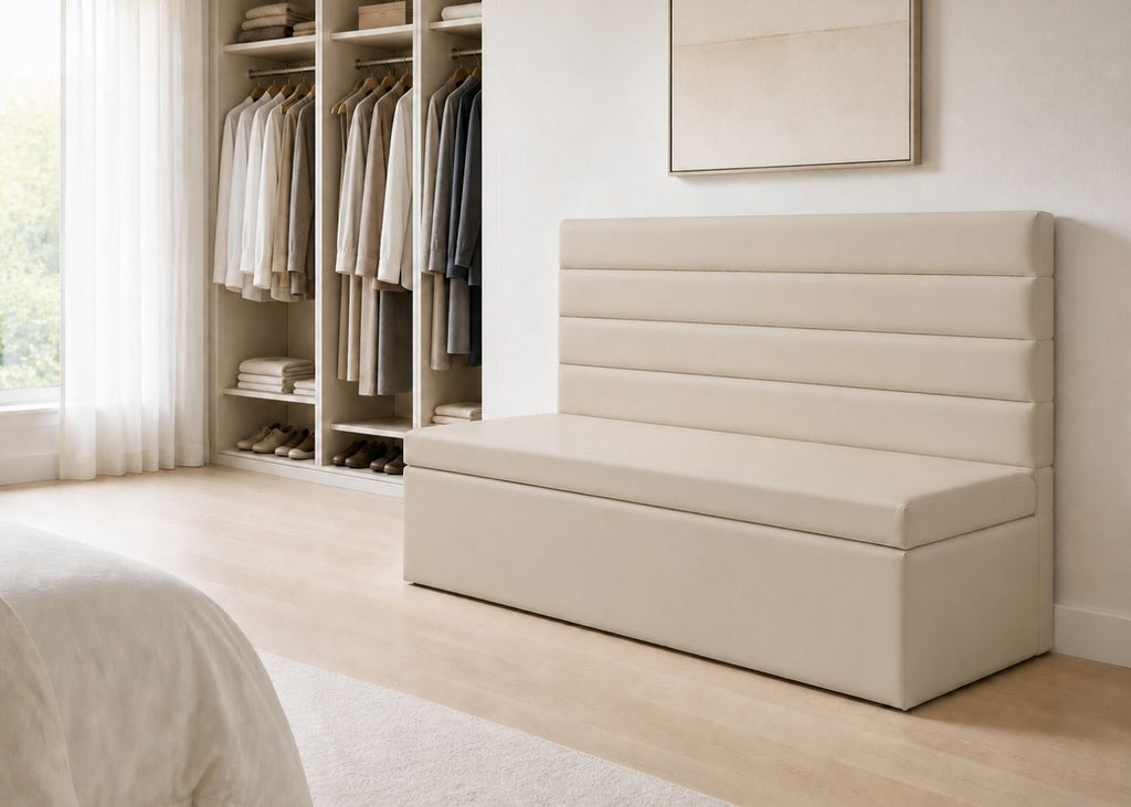Soho Straight Panelled Bench Seating |  Clay Colourway