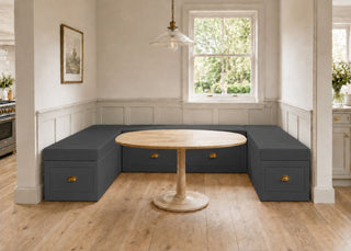 Henley U Shape Bench Seating with Storage | Clay Colourway