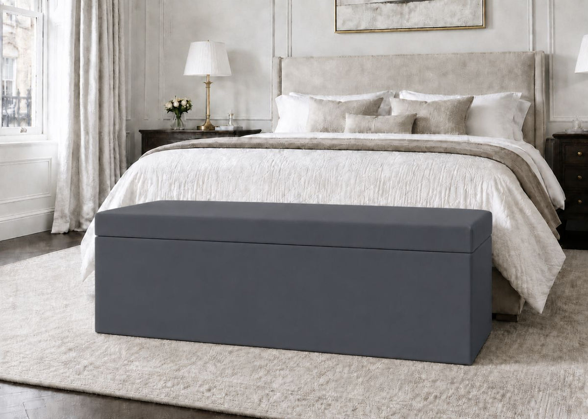 Henley Straight Bench Seating in Denim Colourway