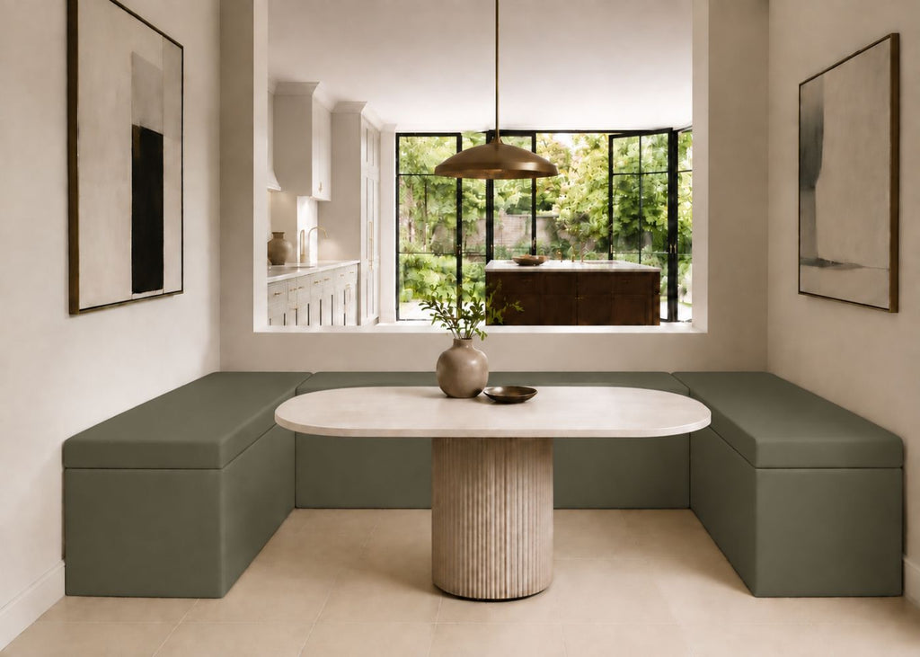 Henley U Shape Bench Seating | Moss Colourway