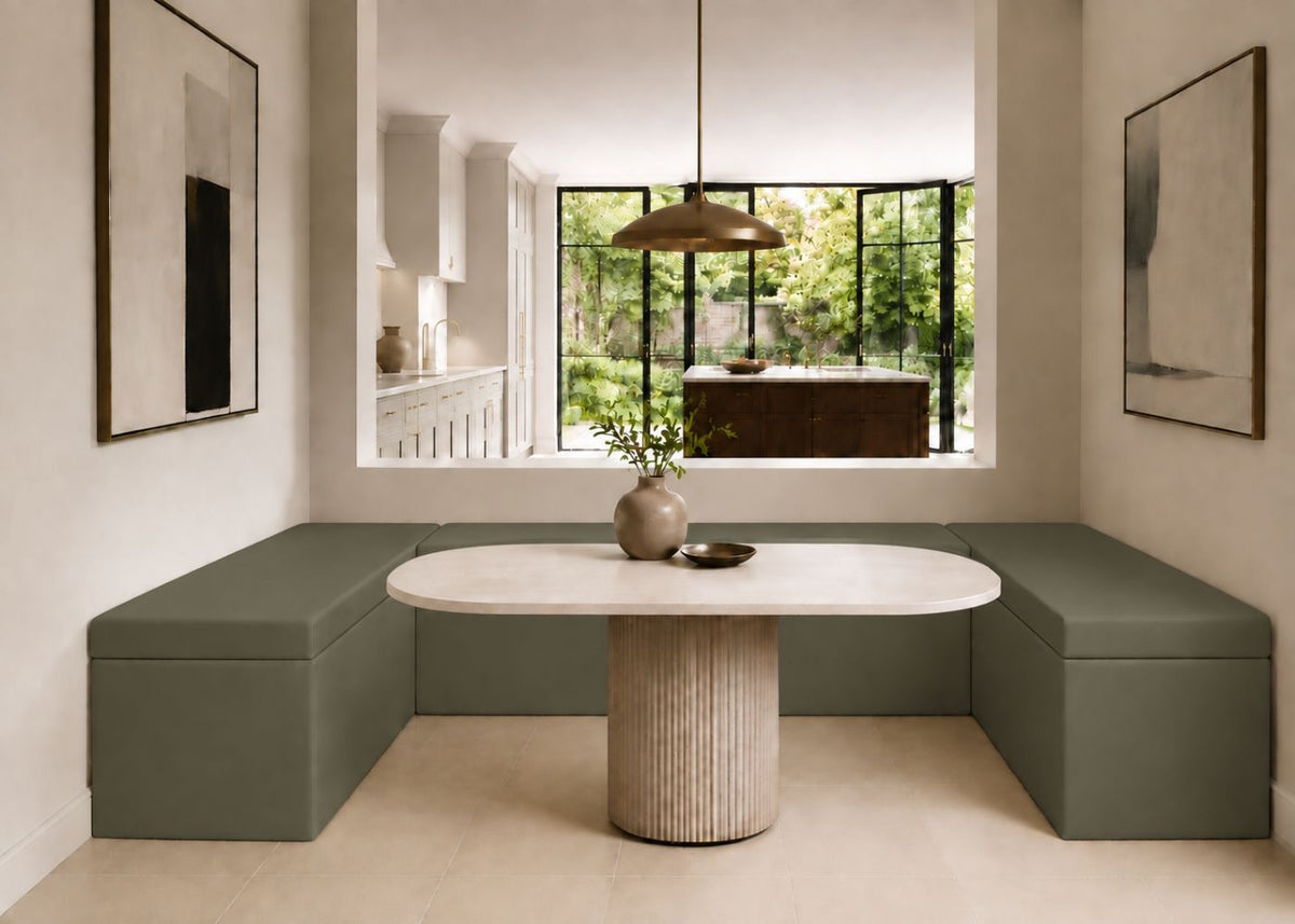 Henley U Shape Bench Seating | Moss Colourway