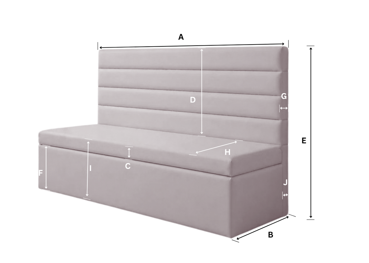 Straight seating dimensions