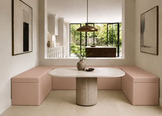 Henley U Shape Bench Seating | Rose Colourway