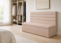 Soho Straight Panelled Bench Seating | Rose Colourway