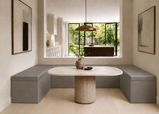 Henley U Shape Bench Seating | Steel Colourway