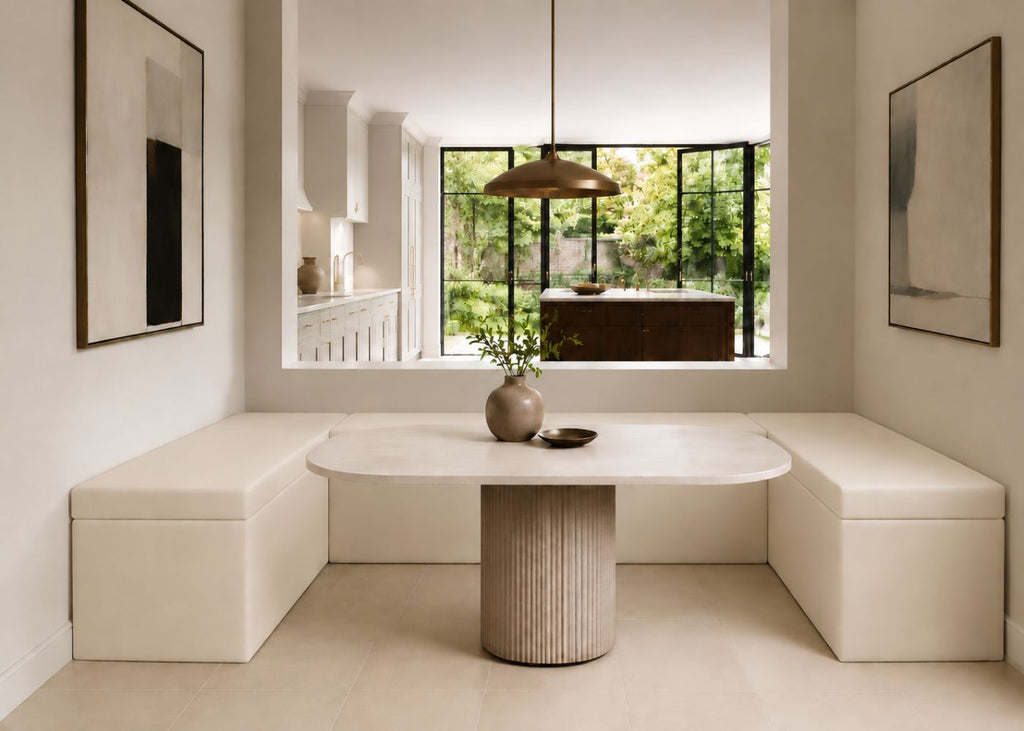 Henley U Shape Bench Seating | Stone Colourway